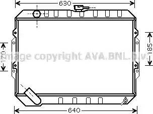 Ava Quality Cooling HY 2133 - Радиатор, охлаждение двигателя avtokuzovplus.com.ua