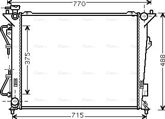 Ava Quality Cooling HY 2172 - Радиатор, охлаждение двигателя autodnr.net