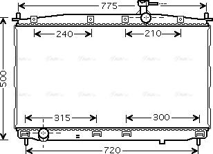 Ava Quality Cooling HY 2173 - Радиатор, охлаждение двигателя autodnr.net