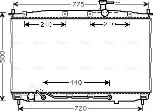 Ava Quality Cooling HY 2174 - Радиатор, охлаждение двигателя avtokuzovplus.com.ua