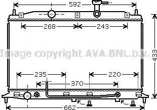 Ava Quality Cooling HY 2177 - Радіатор, охолодження двигуна autocars.com.ua