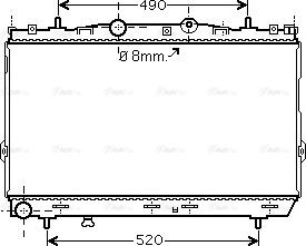 Ava Quality Cooling HY 2187 - Радіатор, охолодження двигуна autocars.com.ua