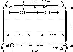 Ava Quality Cooling HY 2188 - Радіатор, охолодження двигуна autocars.com.ua