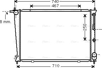 Ava Quality Cooling HY2255 - Радіатор, охолодження двигуна autocars.com.ua