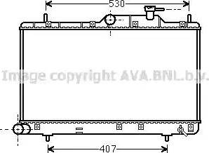 Ava Quality Cooling HY2307 - Радіатор, охолодження двигуна autocars.com.ua