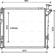 Ava Quality Cooling HY2339 - Радіатор, охолодження двигуна autocars.com.ua