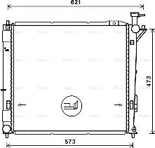 Ava Quality Cooling HY2346 - Радіатор, охолодження двигуна autocars.com.ua