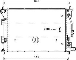 Ava Quality Cooling HY2390 - Радіатор, охолодження двигуна autocars.com.ua