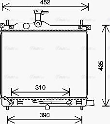 Ava Quality Cooling HY2454 - Радіатор, охолодження двигуна autocars.com.ua