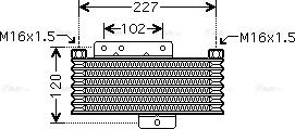 Ava Quality Cooling HY3261 - Масляний радіатор, автоматична коробка передач autocars.com.ua