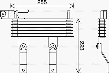 Ava Quality Cooling HY3369 - Масляный радиатор, автоматическая коробка передач avtokuzovplus.com.ua