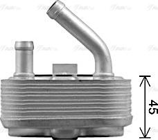 Ava Quality Cooling HY3499 - Масляний радіатор, рухове масло autocars.com.ua