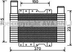 Ava Quality Cooling HY 4223 - Интеркулер, теплообменник турбины avtokuzovplus.com.ua