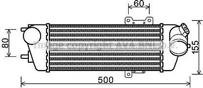 Ava Quality Cooling HY 4227 - Интеркулер autocars.com.ua