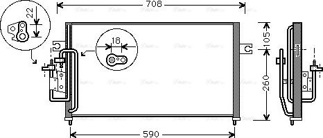 Ava Quality Cooling HY 5059 - Конденсатор кондиционера avtokuzovplus.com.ua