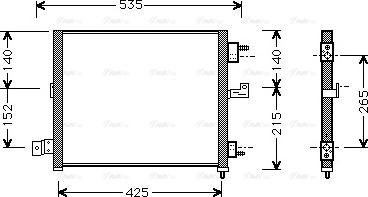 Ava Quality Cooling HY 5062 - Конденсатор кондиционера avtokuzovplus.com.ua