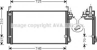 Ava Quality Cooling HY 5071 - Конденсатор, кондиціонер autocars.com.ua