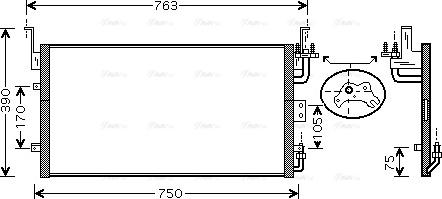 Ava Quality Cooling HY 5083 - Конденсатор, кондиціонер autocars.com.ua