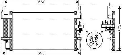 Ava Quality Cooling HY5092D - Конденсатор кондиционера avtokuzovplus.com.ua