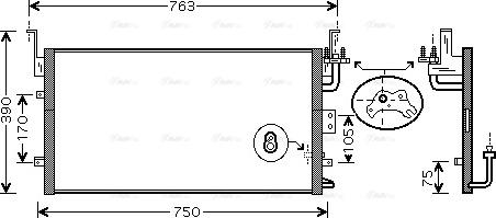 Ava Quality Cooling HY 5135 - Конденсатор, кондиціонер autocars.com.ua