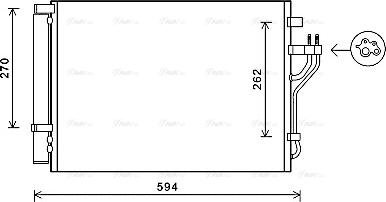 Ava Quality Cooling HY5280D - Конденсатор, кондиціонер autocars.com.ua