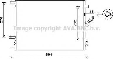 Ava Quality Cooling HY5280 - Конденсатор, кондиціонер autocars.com.ua