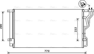 Ava Quality Cooling HY5298D - Конденсатор кондиционера avtokuzovplus.com.ua