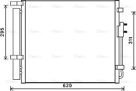 Ava Quality Cooling HY5343D - Конденсатор, кондиціонер autocars.com.ua