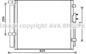 Ava Quality Cooling HY5343 - Конденсатор, кондиціонер autocars.com.ua