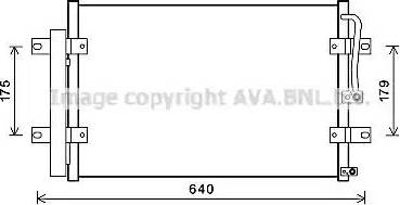 AVA HY5361D - Конденсатор, кондиціонер autocars.com.ua