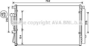 Ava Quality Cooling HY5394D - Конденсатор кондиционера avtokuzovplus.com.ua