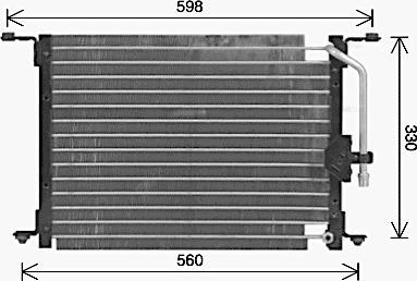 Ava Quality Cooling HY5582 - Конденсатор, кондиціонер autocars.com.ua