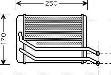 Ava Quality Cooling HY 6118 - Теплообмінник, опалення салону autocars.com.ua