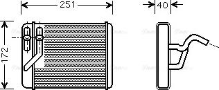 Ava Quality Cooling HY 6120 - Теплообменник, отопление салона avtokuzovplus.com.ua