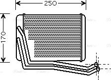 Ava Quality Cooling HY 6142 - Теплообмінник, опалення салону autocars.com.ua