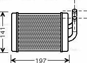 Ava Quality Cooling HY6158 - Теплообменник, отопление салона avtokuzovplus.com.ua