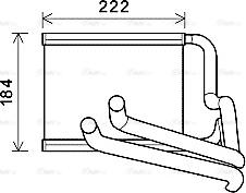 Ava Quality Cooling HY 6236 - Теплообмінник, опалення салону autocars.com.ua