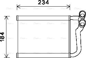 Ava Quality Cooling HY6253 - Теплообмінник, опалення салону autocars.com.ua