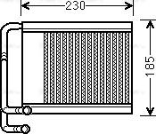 Ava Quality Cooling HY6313 - Теплообменник, отопление салона avtokuzovplus.com.ua