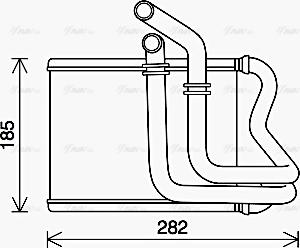 Ava Quality Cooling HY6461 - Теплообменник, отопление салона avtokuzovplus.com.ua