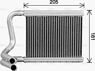 Ava Quality Cooling HY6594 - Теплообмінник, опалення салону autocars.com.ua