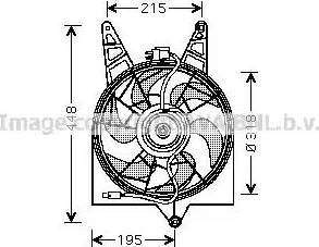 Ava Quality Cooling HY 7501 - Вентилятор, охлаждение двигателя avtokuzovplus.com.ua