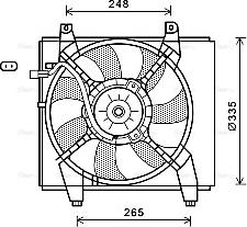 Ava Quality Cooling HY 7512 - Вентилятор, охлаждение двигателя autodnr.net