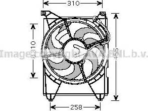 Ava Quality Cooling HY 7516 - Вентилятор, охлаждение двигателя avtokuzovplus.com.ua