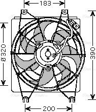 Ava Quality Cooling HY 7522 - Вентилятор, охлаждение двигателя avtokuzovplus.com.ua