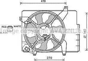 Ava Quality Cooling HY 7527 - Вентилятор, охлаждение двигателя avtokuzovplus.com.ua