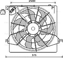 Ava Quality Cooling HY7562 - Вентилятор, охлаждение двигателя avtokuzovplus.com.ua