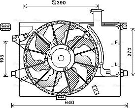 Ava Quality Cooling HY7567 - Вентилятор, охлаждение двигателя autodnr.net