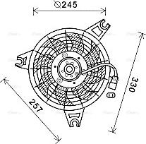 Ava Quality Cooling HY7570 - Вентилятор, охолодження двигуна autocars.com.ua