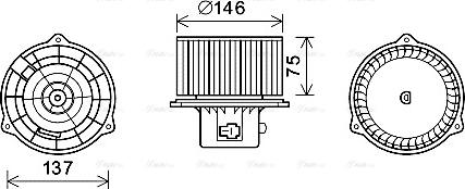 Ava Quality Cooling HY8403 - Вентилятор салону autocars.com.ua